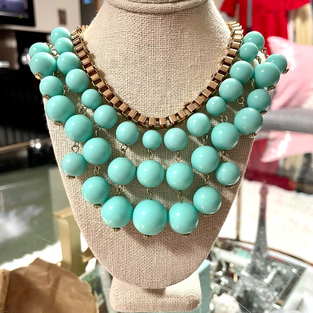 Mint green necklace
